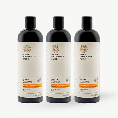 African Black Soap Body Wash with Colloidal Oatmeal for Dry & Sensitive Skin